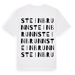 Steinbrunn ordlek t-shirt – ekologisk bomull t-shirt från Pinshirt