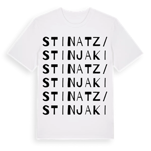 Stinatz/Stinjaki ordlek t-shirt – ekologisk bomull t-shirt från Pinshirt