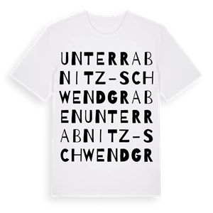 Unterrabnitz-Schwendgraben ordlek t-shirt – ekologisk bomull t-shirt från Pinshirt