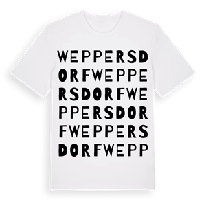Weppersdorf ordlek t-shirt – ekologisk bomull t-shirt från Pinshirt