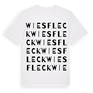 Wiesfleck ordlek t-shirt – ekologisk bomull t-shirt från Pinshirt