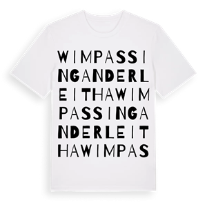 Wimpassing an der Leitha ordlek t-shirt – ekologisk bomull t-shirt från Pinshirt