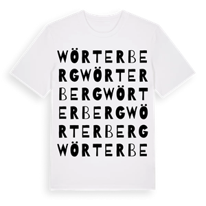 Wörterberg ordlek t-shirt – ekologisk bomull t-shirt från Pinshirt