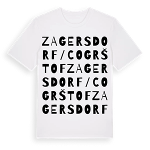 Zagersdorf/Cogrštof ordlek t-shirt – ekologisk bomull t-shirt från Pinshirt