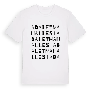 Adalet Mahallesi ordlek t-shirt – ekologisk bomull t-shirt från Pinshirt