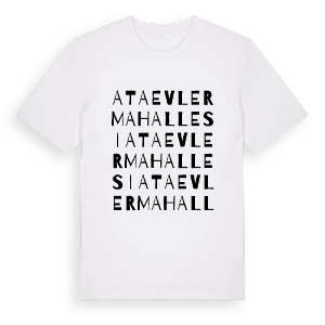 Ataevler Mahallesi ordlek t-shirt – ekologisk bomull t-shirt från Pinshirt