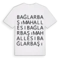 Bağlarbaşı Mahallesi ordlek t-shirt
