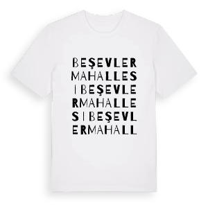 Beşevler Mahallesi ordlek t-shirt – ekologisk bomull t-shirt från Pinshirt