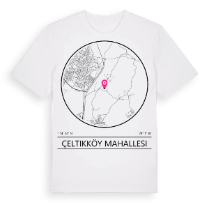 Çeltikköy Mahallesi t-shirt – ekologisk bomull t-shirt från Pinshirt