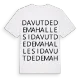 Davutdede Mahallesi ordlek t-shirt