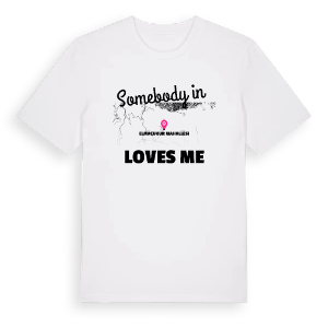 Någon i Elmaçukur Mahallesi älskar mig t-shirt – ekologisk bomull t-shirt från Pinshirt