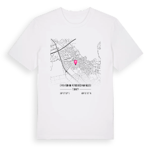 Emek Adnan Menderes Mahallesi karta t-shirt – ekologisk bomull t-shirt från Pinshirt