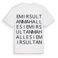 Emirsultan Mahallesi ordlek t-shirt