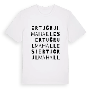 Ertuğrul Mahallesi ordlek t-shirt – ekologisk bomull t-shirt från Pinshirt