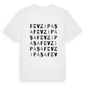 Fevzipaşa ordlek t-shirt – ekologisk bomull t-shirt från Pinshirt