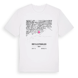 Fidyekızık Mahallesi karta t-shirt – ekologisk bomull t-shirt från Pinshirt