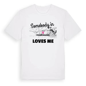 Någon i Görükle Mahallesi älskar mig t-shirt – ekologisk bomull t-shirt från Pinshirt