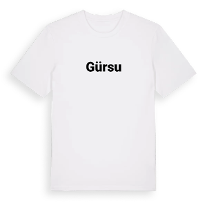 Gürsu fetstil t-shirt – ekologisk bomull t-shirt från Pinshirt