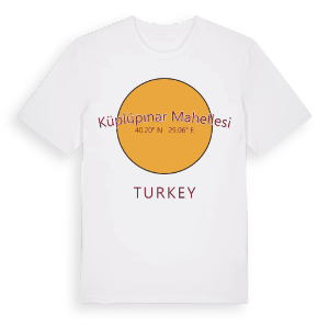 Küplüpınar Mahellesi cirkel t-shirt – ekologisk bomull t-shirt från Pinshirt