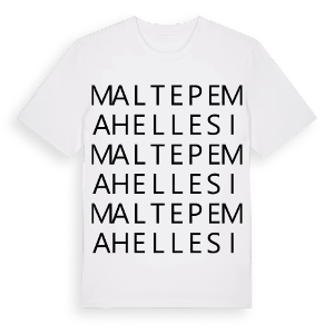 Maltepe Mahellesi ordlek t-shirt – ekologisk bomull t-shirt från Pinshirt