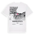 Marmara Bölgesi karta t-shirt