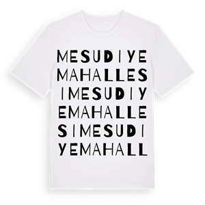 Mesudiye Mahallesi ordlek t-shirt – ekologisk bomull t-shirt från Pinshirt