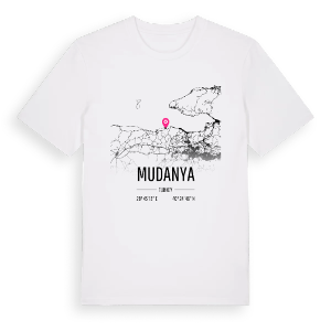 Mudanya karta t-shirt – ekologisk bomull t-shirt från Pinshirt