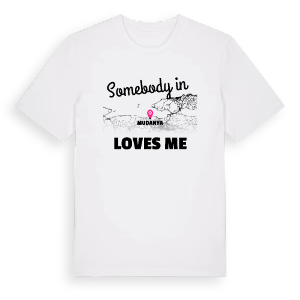 Någon i Mudanya älskar mig t-shirt – ekologisk bomull t-shirt från Pinshirt