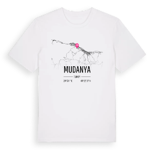 Mudanya karta t-shirt – ekologisk bomull t-shirt från Pinshirt