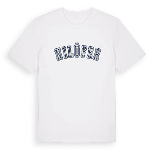 Nilüfer college t-shirt – ekologisk bomull t-shirt från Pinshirt