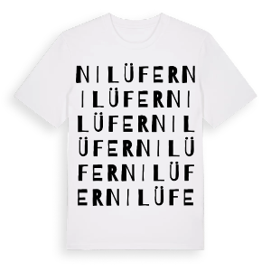 Nilüfer ordlek t-shirt – ekologisk bomull t-shirt från Pinshirt