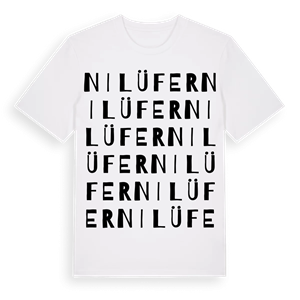 Nilüfer ordlek t-shirt – ekologisk bomull t-shirt från Pinshirt
