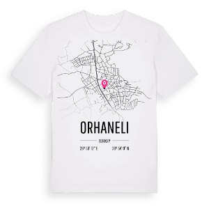 Orhaneli karta t-shirt – ekologisk bomull t-shirt från Pinshirt