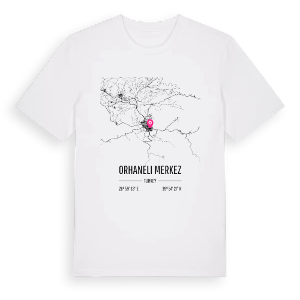 Orhaneli Merkez karta t-shirt – ekologisk bomull t-shirt från Pinshirt