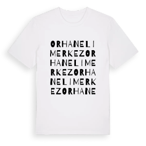 Orhaneli Merkez ordlek t-shirt – ekologisk bomull t-shirt från Pinshirt