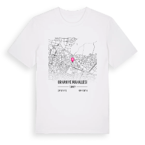 Orhaniye Mahallesi karta t-shirt – ekologisk bomull t-shirt från Pinshirt