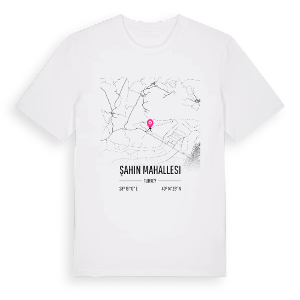 Şahin Mahallesi karta t-shirt – ekologisk bomull t-shirt från Pinshirt