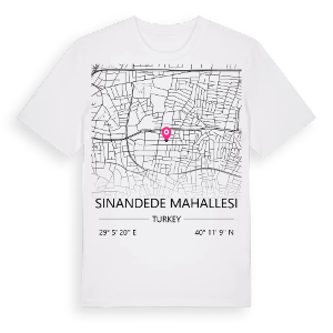 Sinandede Mahallesi karta t-shirt – ekologisk bomull t-shirt från Pinshirt