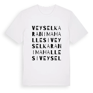 Veysel Karani Mahallesi ordlek t-shirt – ekologisk bomull t-shirt från Pinshirt