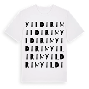 Yıldırım ordlek t-shirt – ekologisk bomull t-shirt från Pinshirt