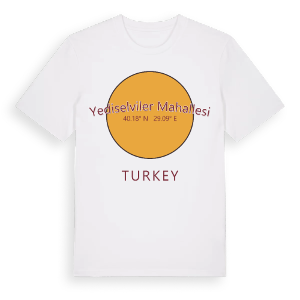 Yediselviler Mahallesi cirkel t-shirt – ekologisk bomull t-shirt från Pinshirt