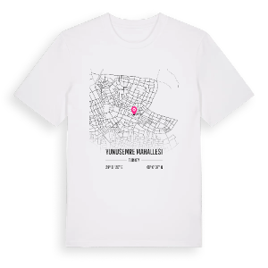 Yunusemre Mahallesi karta t-shirt – ekologisk bomull t-shirt från Pinshirt