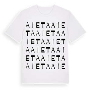 Aieta ordlek t-shirt – ekologisk bomull t-shirt från Pinshirt