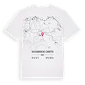 Alessandria del Carretto karta t-shirt