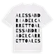 Alessandria del Carretto ordlek t-shirt
