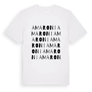 Amaroni ordlek t-shirt – ekologisk bomull t-shirt från Pinshirt