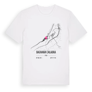 Bagnara Calabra karta t-shirt – ekologisk bomull t-shirt från Pinshirt