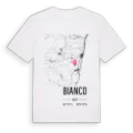 Bianco karta t-shirt