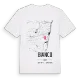 Bianco karta t-shirt
