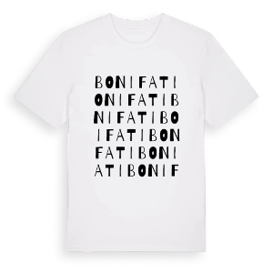 Bonifati ordlek t-shirt – ekologisk bomull t-shirt från Pinshirt